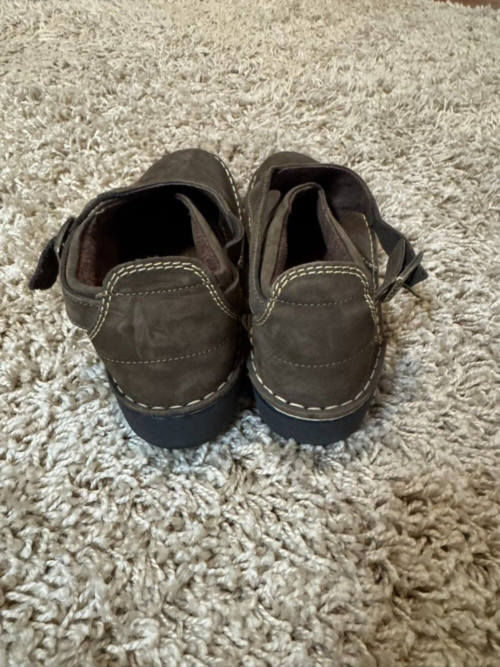 Naot Leather Ankle Boot Size 40 (US Size 9) Buckled Slip-On Shoes - Picture 3 of 6